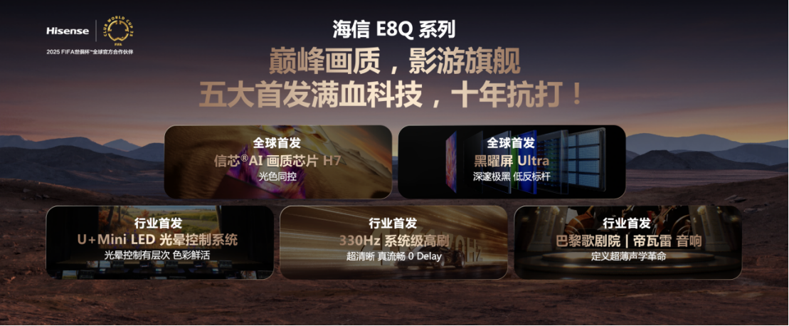 亚美体育网址-海信E8QPro电视引领画质巅峰体验